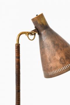 Paavo Tynell Early Table Lamp in Brass and Leather by Paavo Tynell 1950s - 4470978