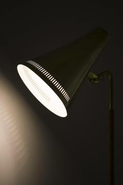 Paavo Tynell Floor Lamp in Brass and Cane by Paavo Tynell 1950s - 4470983