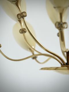 Paavo Tynell Large 12 lights Chandelier by Paavo Tynell for Idman  - 4253448