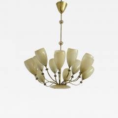 Paavo Tynell Large 12 lights Chandelier by Paavo Tynell for Idman  - 4256611