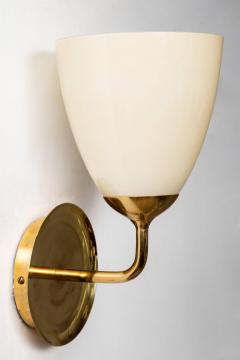 Paavo Tynell Large 1950s Paavo Tynell Glass and Brass Sconces for Taito Oy - 671878