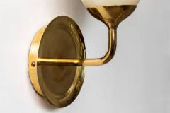 Paavo Tynell Large 1950s Paavo Tynell Glass and Brass Sconces for Taito Oy - 671886