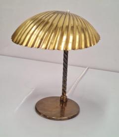 Paavo Tynell Large Paavo Tynell Full Brass Seashell Table Lamp Model 5321 Taito Oy 1940s - 3944050