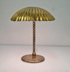 Paavo Tynell Large Paavo Tynell Full Brass Seashell Table Lamp Model 5321 Taito Oy 1940s - 3944056