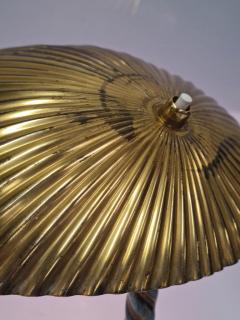 Paavo Tynell Large Paavo Tynell Full Brass Seashell Table Lamp Model 5321 Taito Oy 1940s - 3944059