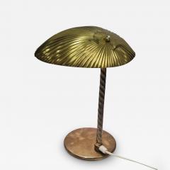 Paavo Tynell Large Paavo Tynell Full Brass Seashell Table Lamp Model 5321 Taito Oy 1940s - 3946068