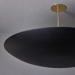 Paavo Tynell Large Raul Reyes Rey 30 Perforated Dome Chandelier in Black - 4174184