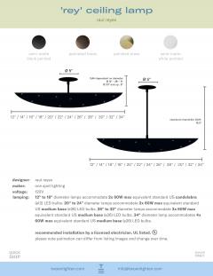 Paavo Tynell Large Raul Reyes Rey 30 Perforated Dome Chandelier in Black - 4174186