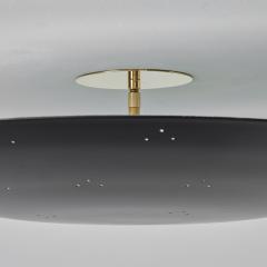 Paavo Tynell Large Two Enlighten Rey Perforated Dome Ceiling Lamp in Black - 2718620