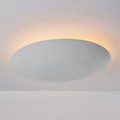 Paavo Tynell Large Two Enlighten Rey Perforated Dome Ceiling Lamp in White - 2718632