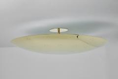 Paavo Tynell Large Two Enlighten Rey Perforated Polished Brass Dome Ceiling Lamp - 2561791