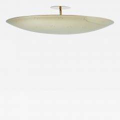 Paavo Tynell Large Two Enlighten Rey Perforated Polished Brass Dome Ceiling Lamp - 2565883