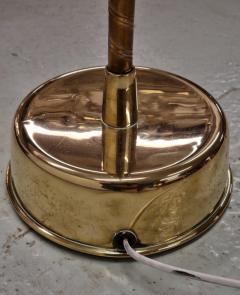 Paavo Tynell Lisa Johansson Pape Floor Lamp Model 30 062 in Green and Brass Orno 1950s - 4087467