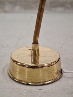 Paavo Tynell Lisa Johansson Pape Floor Lamp Model 30 062 in Green and Brass Orno 1950s - 4087468