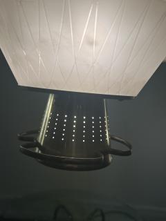 Paavo Tynell MID CENTURY PIERCED BRASS GLASS CHANDELIER IN THE STYLE OF PAAVO TYNELL - 3654490