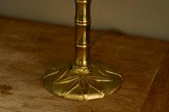 Paavo Tynell Mid Century Faux Bamboo Table Lamp in Sand Cast Brass 1960s - 4395840
