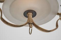 Paavo Tynell Model 1004 Brass Pendant Lamp by Paavo Tynell for Taito Finland 1930s - 4741898