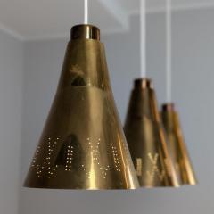 Paavo Tynell Modernist Paavo Tynell Perforated Brass Pendant Model 1995 3 Taito 1950s - 4423433