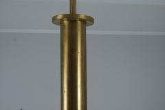 Paavo Tynell Monumental Paavo Tynell Art Deco Brass Opaline Lighting Fixture Taito 1930s - 4560570