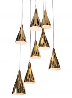 Paavo Tynell Monumental Paavo Tynell Perforated Brass Chandelier circa 1949 - 1209919