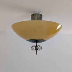 Paavo Tynell Nordic Modern Paavo Tynell Flush Mount Perforated Brass Glass Taito 1940s - 4637280