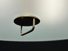 Paavo Tynell PAAVO TYNELL BRASS AND FROSTED GLASS PULLEY PENDANT WITH BRASS WEIGHT - 4095594