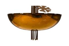 Paavo Tynell Paavo Tynell 1890 1973 Snowflake brass ceiling light - 4042637