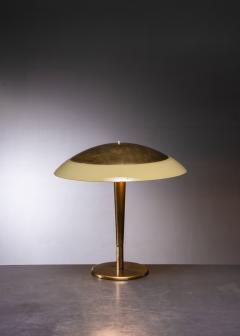 Paavo Tynell Paavo Tynell 5061 Taito Table Lamp Brass and Opaline Glass Finland 1940s - 2428848
