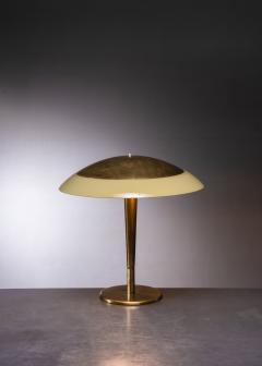 Paavo Tynell Paavo Tynell 5061 Taito Table Lamp Brass and Opaline Glass Finland 1940s - 2428848