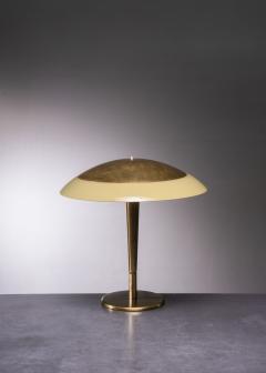 Paavo Tynell Paavo Tynell 5061 Taito Table Lamp Brass and Opaline Glass Finland 1940s - 2428849