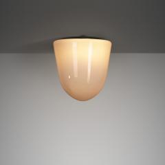 Paavo Tynell Paavo Tynell 80112 25 Milk Glass Ceiling Light for Idman Oy Finland 1950s - 3582121