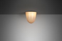 Paavo Tynell Paavo Tynell 80112 25 Milk Glass Ceiling Light for Idman Oy Finland 1950s - 3582122
