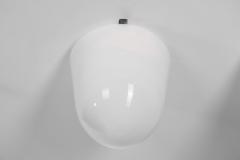 Paavo Tynell Paavo Tynell 80112 25 Milk Glass Ceiling Light for Idman Oy Finland 1950s - 3582129