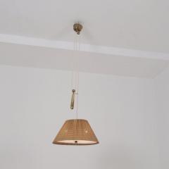 Paavo Tynell Paavo Tynell Adjustable Ceiling Lamp Model 1968 in Rattan Taito 1940s - 4592551