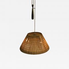 Paavo Tynell Paavo Tynell Adjustable Ceiling Lamp Model 1968 in Rattan Taito 1950s - 4101411