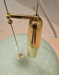 Paavo Tynell Paavo Tynell Adjustable Ceiling Lamp Model A1965 in Light Green Taito 1950s - 4138076