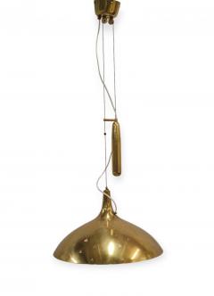 Paavo Tynell Paavo Tynell Adjustable Ceiling Lamp Model A1965 in Perforated Brass Taito 1950s - 4231027
