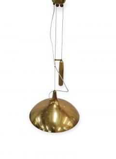 Paavo Tynell Paavo Tynell Adjustable Ceiling Lamp Model A1965 in Perforated Brass Taito 1950s - 4231030