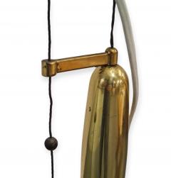 Paavo Tynell Paavo Tynell Adjustable Ceiling Lamp Model A1965 in Perforated Brass Taito 1950s - 4231031
