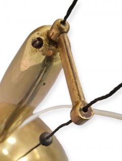 Paavo Tynell Paavo Tynell Adjustable Ceiling Lamp Model A1965 in Perforated Brass Taito 1950s - 4231032
