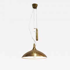 Paavo Tynell Paavo Tynell Adjustable Ceiling Lamp Model A1965 in Perforated Brass Taito 1950s - 4236011