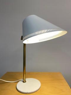 Paavo Tynell Paavo Tynell Adjustable Table Lamp Model 9227 in White and Brass Idman 1950s - 4087457