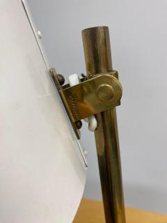 Paavo Tynell Paavo Tynell Adjustable Table Lamp Model 9227 in White and Brass Idman 1950s - 4087459