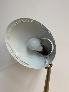 Paavo Tynell Paavo Tynell Adjustable Table Lamp Model 9227 in White and Brass Idman 1950s - 4087461