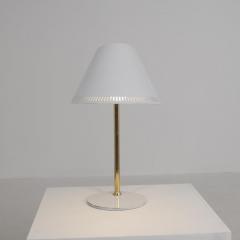 Paavo Tynell Paavo Tynell Adjustable Table Lamp Model 9227 in White and Brass Idman 1950s - 4600162