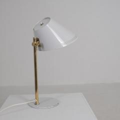 Paavo Tynell Paavo Tynell Adjustable Table Lamp Model 9227 in White and Brass Idman 1950s - 4600166