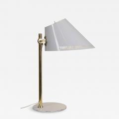 Paavo Tynell Paavo Tynell Adjustable Table Lamp Model 9227 in White and Brass Idman 1950s - 4602270