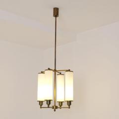 Paavo Tynell Paavo Tynell Art Deco Pendant Model 1304 Brass Opaline Glass Taito 1930s - 4588120