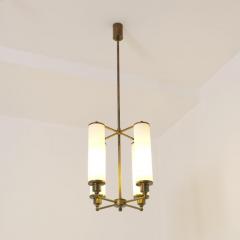 Paavo Tynell Paavo Tynell Art Deco Pendant Model 1304 Brass Opaline Glass Taito 1930s - 4588121