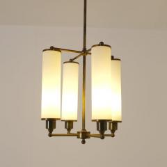 Paavo Tynell Paavo Tynell Art Deco Pendant Model 1304 Brass Opaline Glass Taito 1930s - 4588122